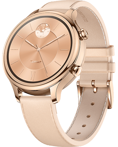 Ticwatch C2, Wear OS Smartwatch for Women with Build-in GPS, Waterproof, NFC  Payment, for iOS and Android (Rose Gold) 